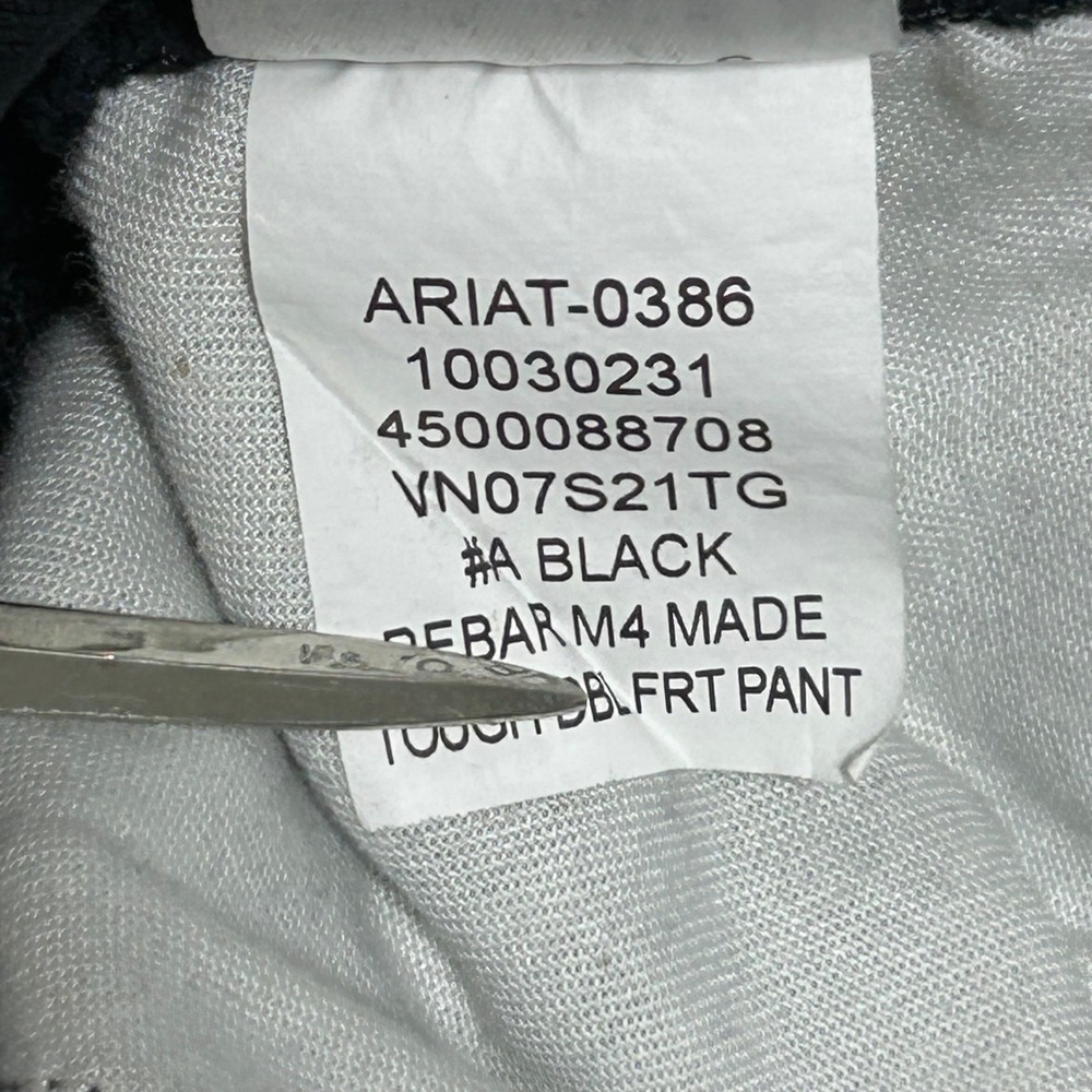 Ariat Rebar M4 Work Pants Mens 40/34 Black Relaxed Straight Canvas Utility Work - Picture 9 of 11